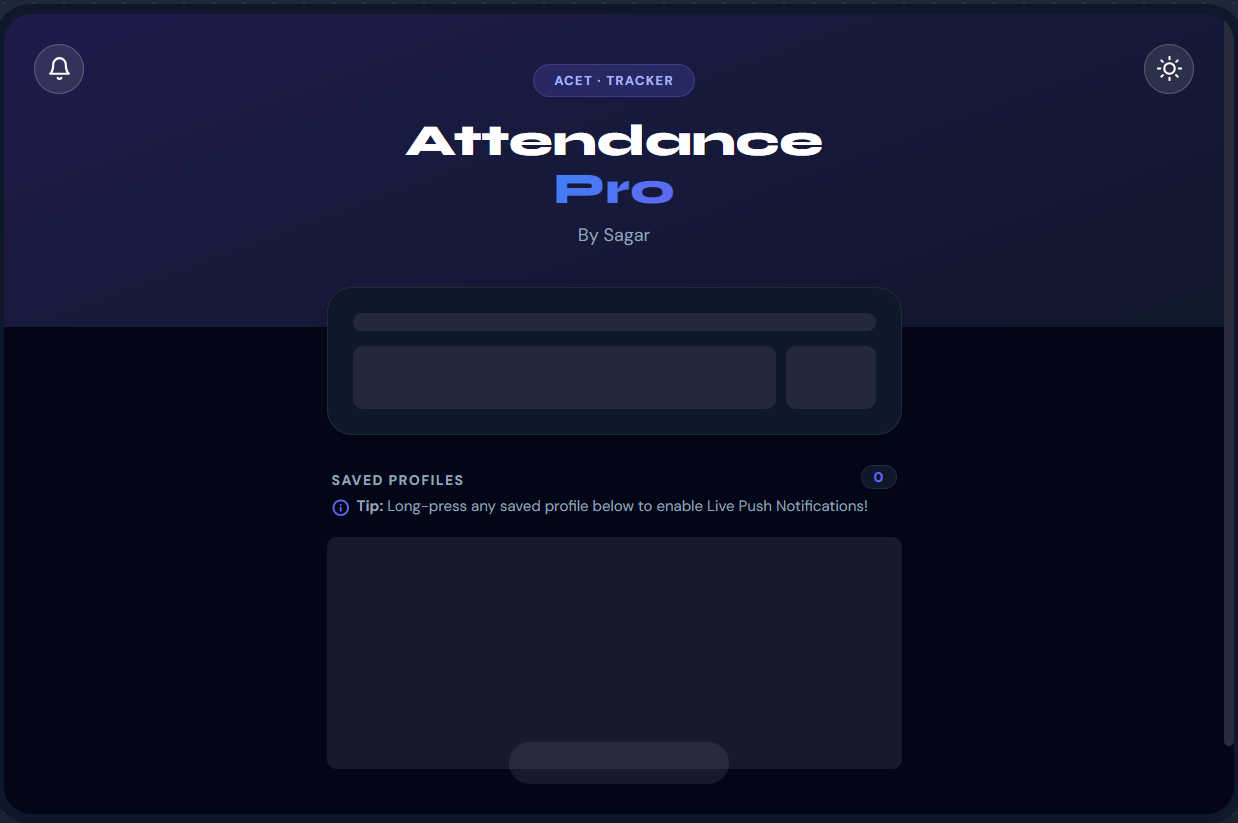 Sagar Attendance Preview